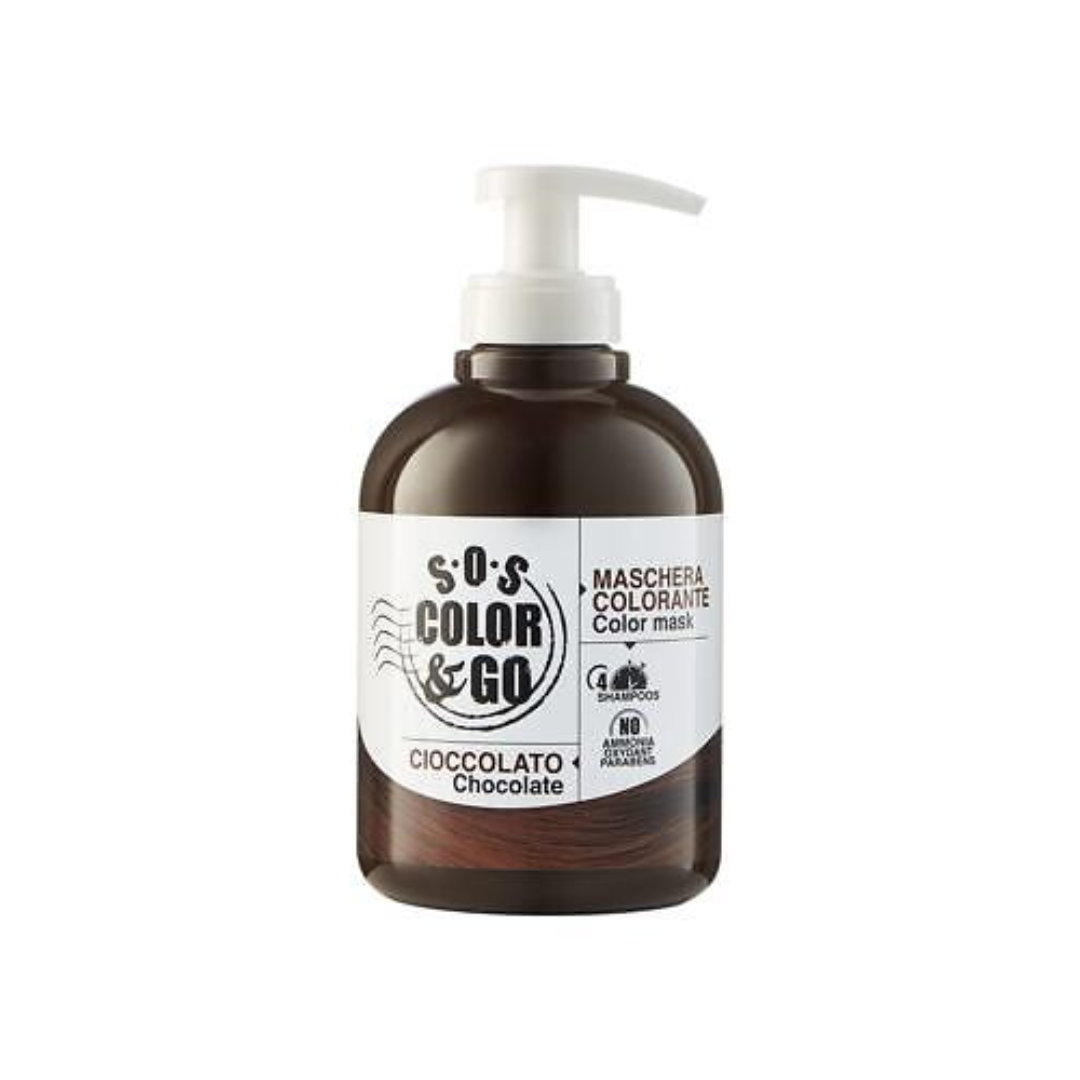 Maschera Colorante S.O.S Color & Go di Alama Professional - Cioccolato