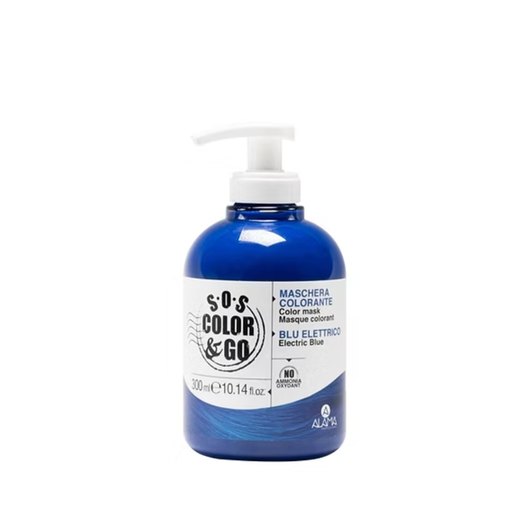 Maschera Colorante S.O.S Color & Go di Alama Professional - Blu Elettrico