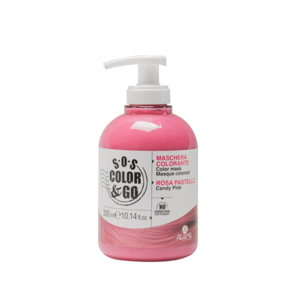 Maschera Colorante S.O.S Color & Go di Alama Professional - Rosa Pastello