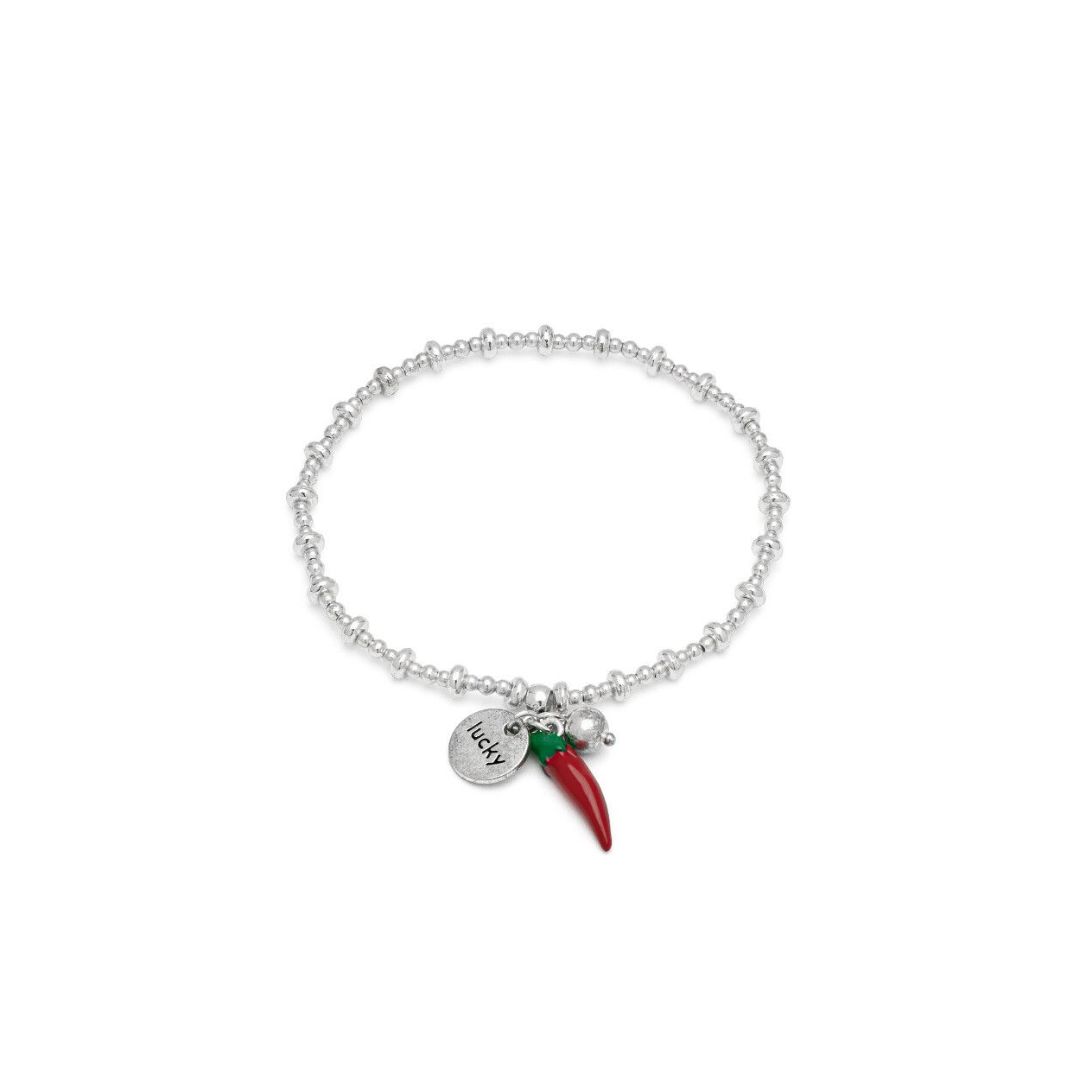 Vestopazzo Bracciale Elastico con Pendente Peperoncino