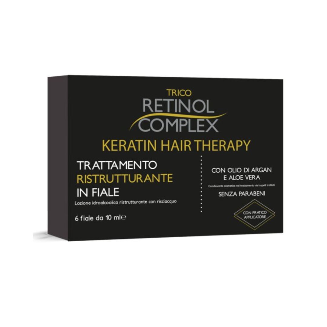 Retinol Complex Trattamento Ristrutturante in Fiale – Capelli Fragili e Danneggiati
