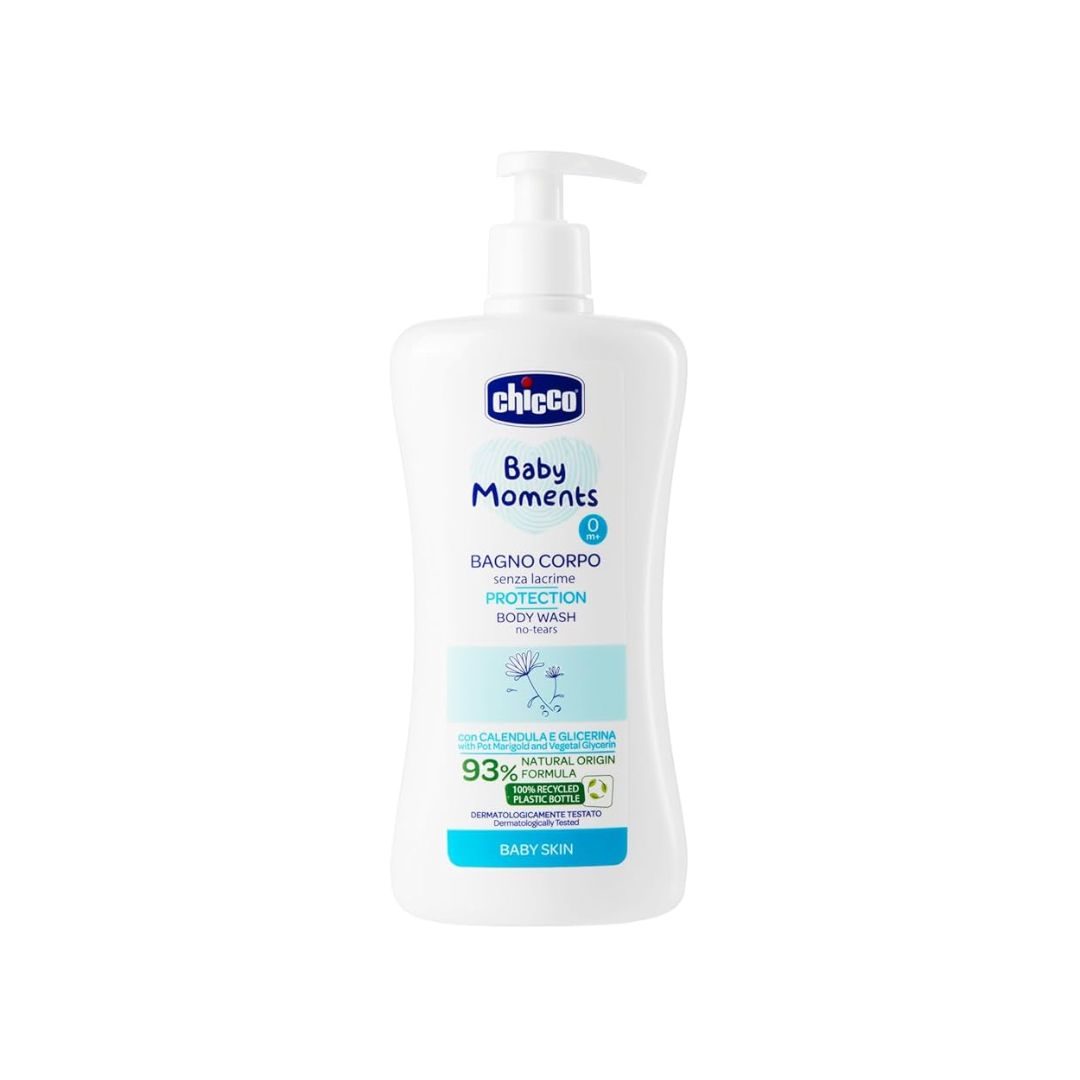 Chicco Baby Moments Bagno Corpo Senza Lacrime – Bagnoschiuma Delicato Neonato 500 ml