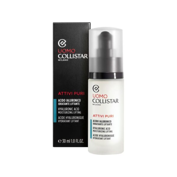 Collistar Uomo Attivi Puri Acido Ialuronico – Siero Idratante Liftante Viso