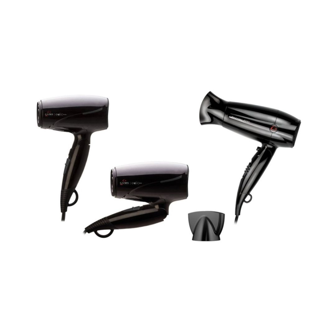 GAMA Phon da Viaggio “Eolic Ceramic Ion” 1600 W – Asciugacapelli Pieghevole con Tecnologia Ceramica & Ioni