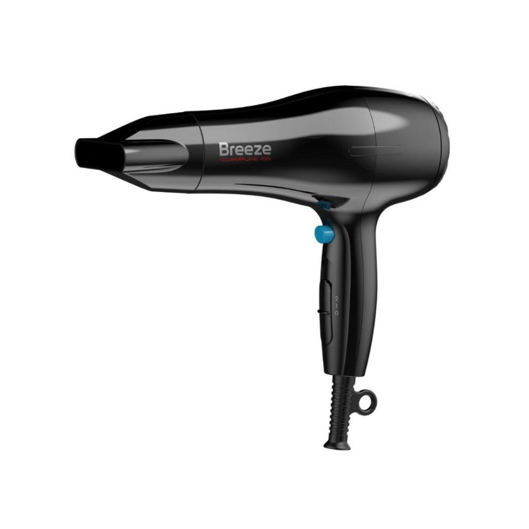 GA.MA Breeze Asciugacapelli 2 100 W – Colore Nero con Bocchetta Concentratore